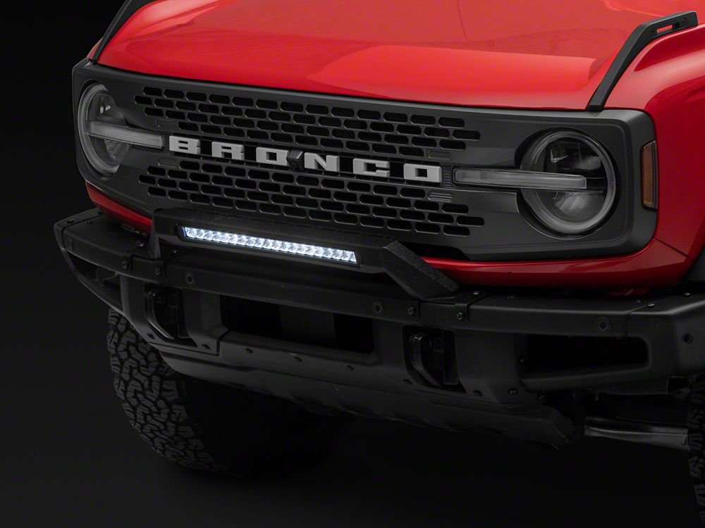 RedRock Bull Bar with Single Row LED Light Bar for OE Modular Front Bumper (21-25 Bronco w/ Modular Front Bumper)