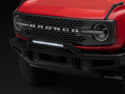 RedRock Bull Bar with Single Row LED Light Bar for OE Modular Front Bumper (21-25 Bronco w/ Modular Front Bumper)