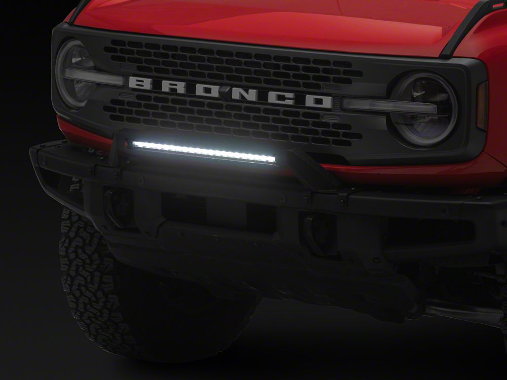 RedRock Bull Bar with 120W Single Row LED Light Bar for OE Modular Front Bumper (21-25 Bronco w/ Modular Front Bumper)