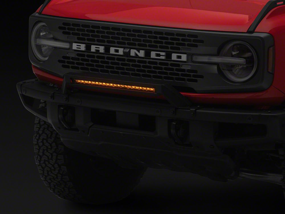 RedRock Bull Bar with 120W Single Row LED Light Bar for OE Modular Front Bumper (21-25 Bronco w/ Modular Front Bumper)