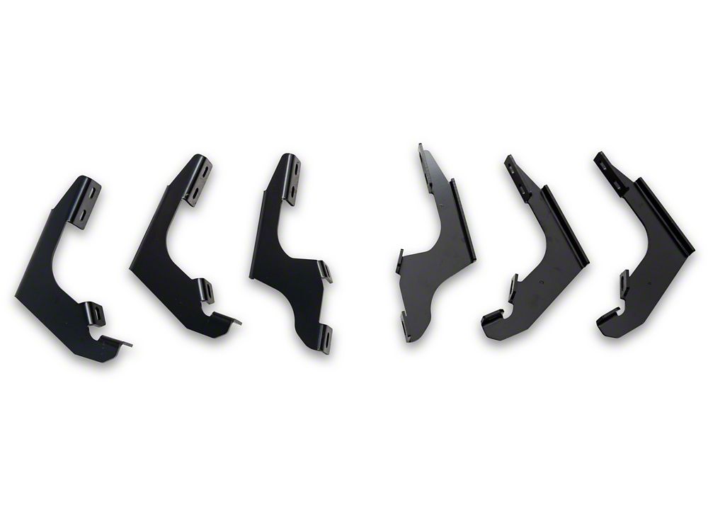 RedRock PNC Side Step Bars; Textured Black (21-25 Bronco 4-Door)