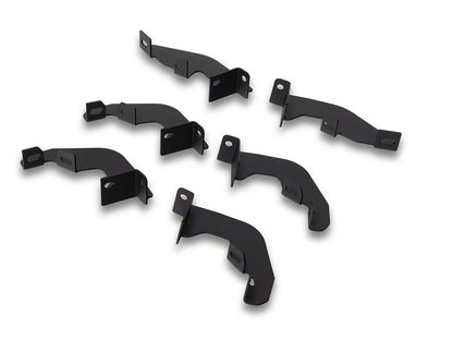 RedRock 4-Inch Drop TC1 Running Boards; Textured Black (19-25 Ranger SuperCrew)