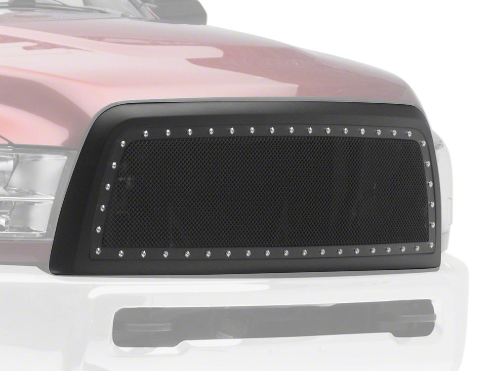 RedRock Evolution Stainless Steel Wire Mesh Upper Replacement Grille; Black (13-18 RAM 2500)