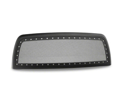 RedRock Evolution Stainless Steel Wire Mesh Upper Replacement Grille; Black (13-18 RAM 2500)