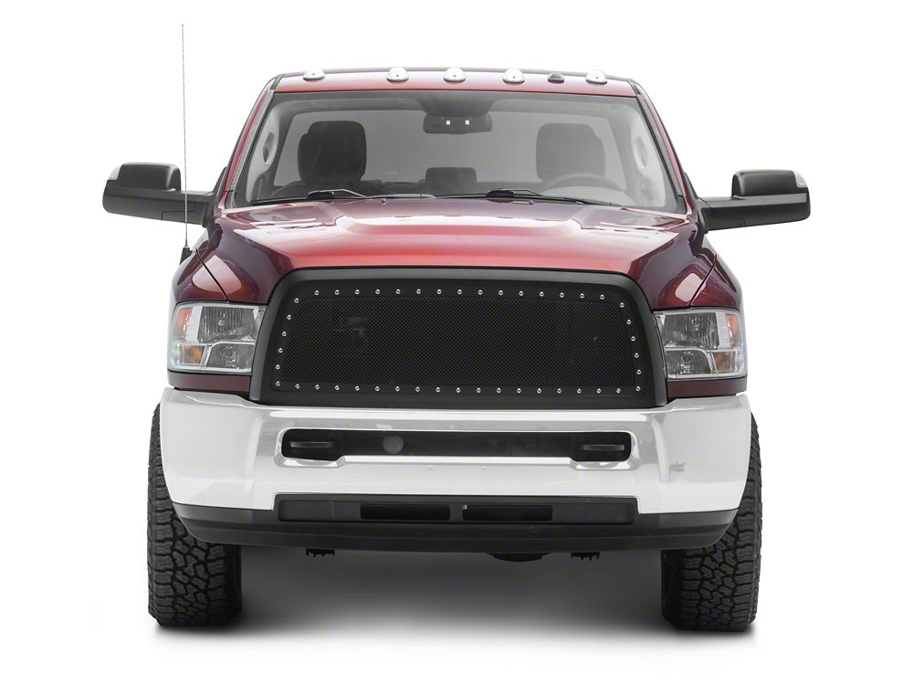 RedRock Evolution Stainless Steel Wire Mesh Upper Replacement Grille; Black (13-18 RAM 2500)