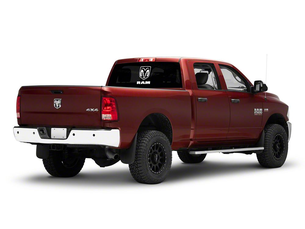 RAM Licensed by RedRock Large RAM Head with Logo; White (03-18 RAM 2500)
