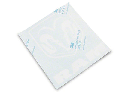 RAM Licensed by RedRock Large RAM Head with Logo; White (03-18 RAM 2500)