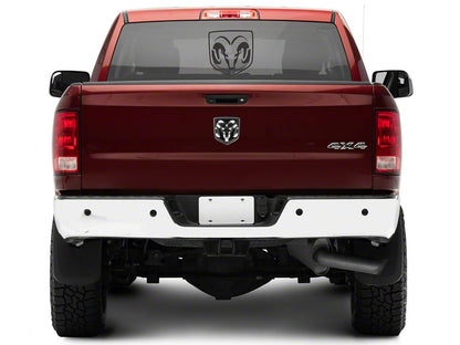 RAM Licensed by RedRock Large RAM Head Logo; Matte Black (03-18 RAM 2500)