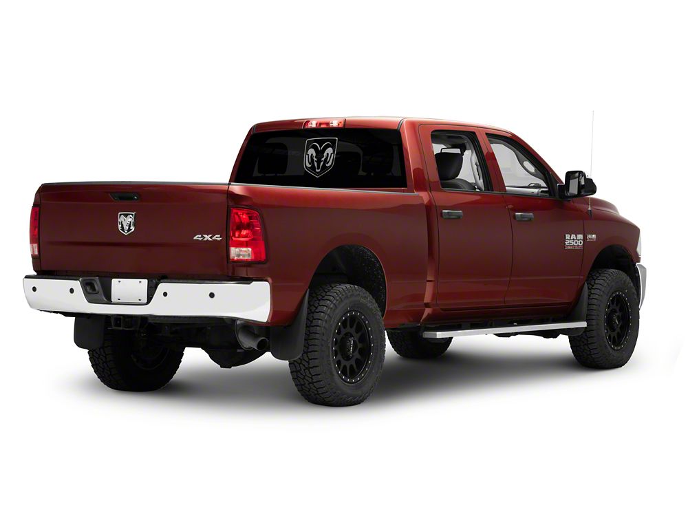 RAM Licensed by RedRock Large RAM Head Logo; Frosted (03-18 RAM 2500)