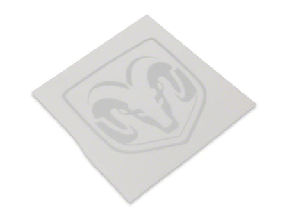 RAM Licensed by RedRock Large RAM Head Logo; Frosted (03-18 RAM 2500)