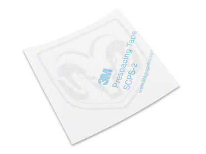RAM Licensed by RedRock Large RAM Head Logo; Frosted (03-18 RAM 2500)