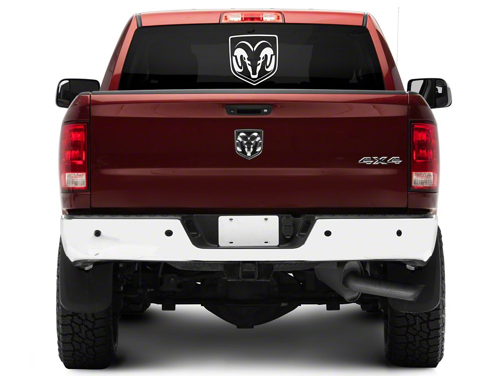 RAM Licensed by RedRock Large RAM Head Logo; White (03-18 RAM 2500)