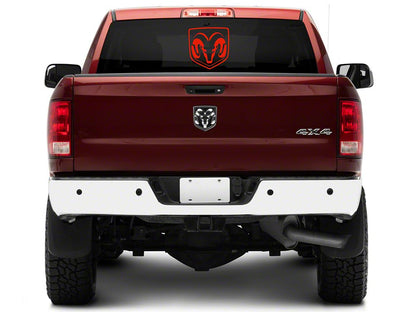 RAM Licensed by RedRock Large RAM Head Logo; Red (03-18 RAM 2500)