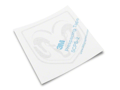 RAM Licensed by RedRock Small RAM Head Logo; Frosted (03-18 RAM 2500)