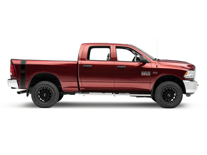 RAM Licensed by RedRock RAM Head Vertical Stripe; Gloss Black (03-18 RAM 2500)