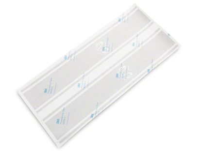 RAM Licensed by RedRock RAM Head Vertical Stripe; Silver (03-18 RAM 2500)