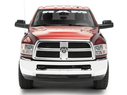 RAM Licensed by RedRock RAM Windshield Banner; Frosted (03-18 RAM 2500)