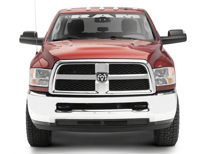 RAM Licensed by RedRock RAM with Head and Logo Windshield Banner; Frosted (03-18 RAM 2500)