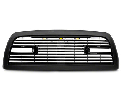 RedRock Boss Upper Replacement Grille with LED DRL; Matte Black (10-18 RAM 2500)