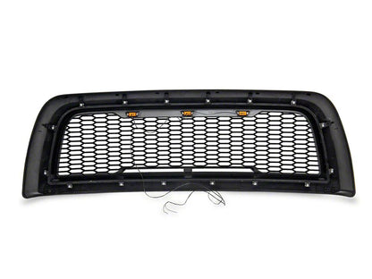 RedRock Baja Upper Replacement Grille with LED Lighting; Matte Black (10-12 RAM 3500)