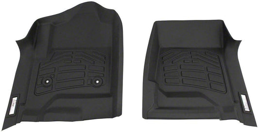 RedRock Sure-Fit Front Floor Liners; Black (15-19 Silverado 3500 HD)
