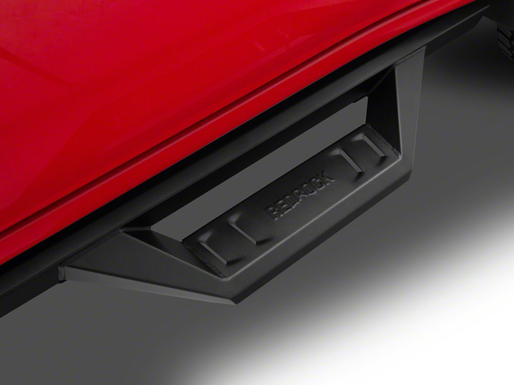 RedRock TC2 Drop Step Running Boards; Textured Black (20-25 Silverado 2500 HD Crew Cab)