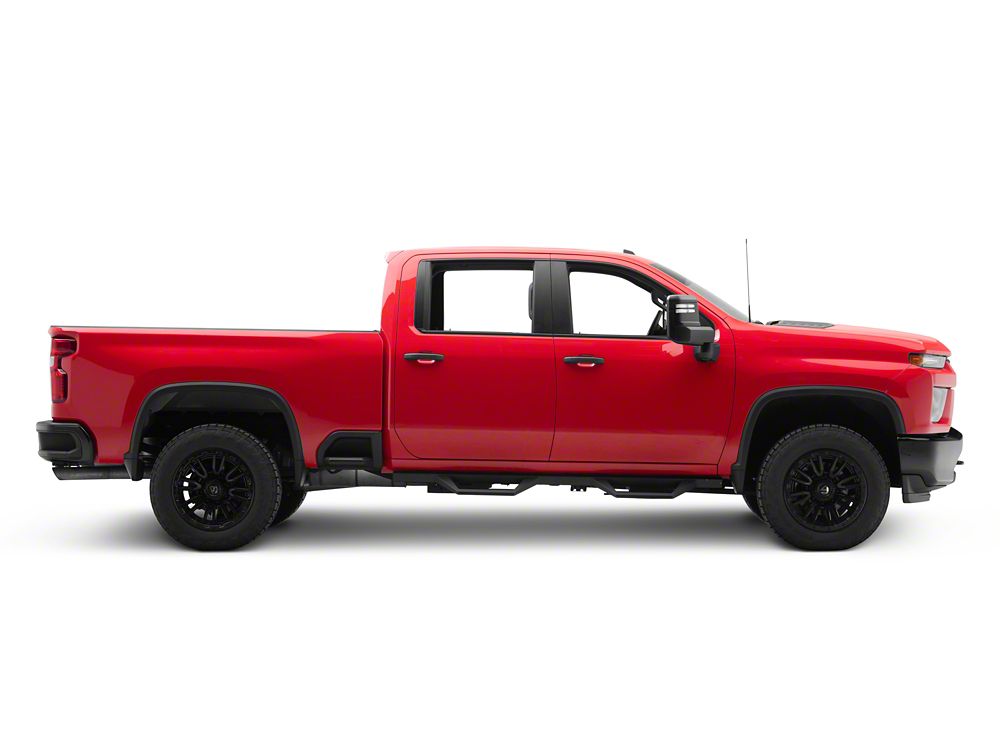 RedRock TC2 Drop Step Running Boards; Textured Black (20-25 Silverado 2500 HD Crew Cab)