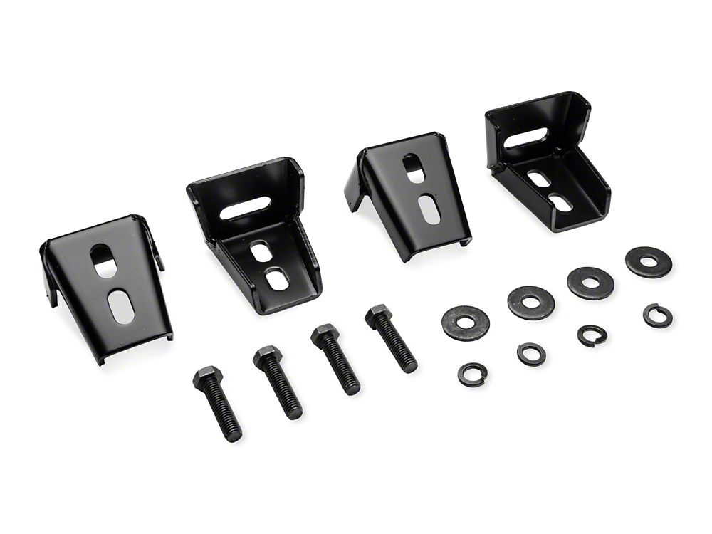 RedRock 3-Inch Round Side Step Bars; Textured Black (87-06 Jeep Wrangler YJ & TJ, Excluding Unlimited)