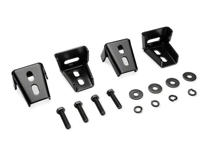 RedRock 3-Inch Round Side Step Bars; Textured Black (87-06 Jeep Wrangler YJ & TJ, Excluding Unlimited)