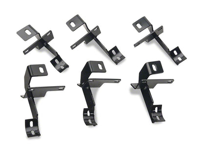 RedRock 3-Inch Round Curved Side Step Bars; Textured Black (07-18 Jeep Wrangler JK 4-Door)