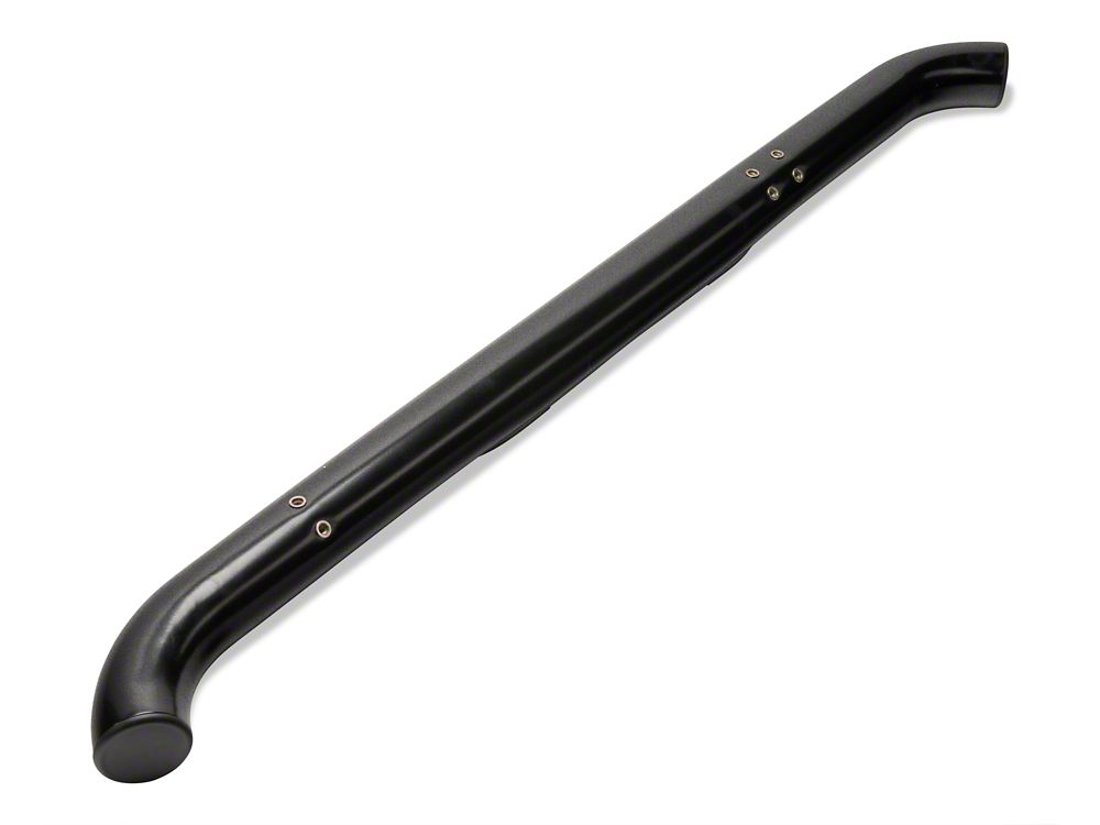 RedRock 3-Inch Round Curved Side Step Bars; Textured Black (07-18 Jeep Wrangler JK 2-Door)