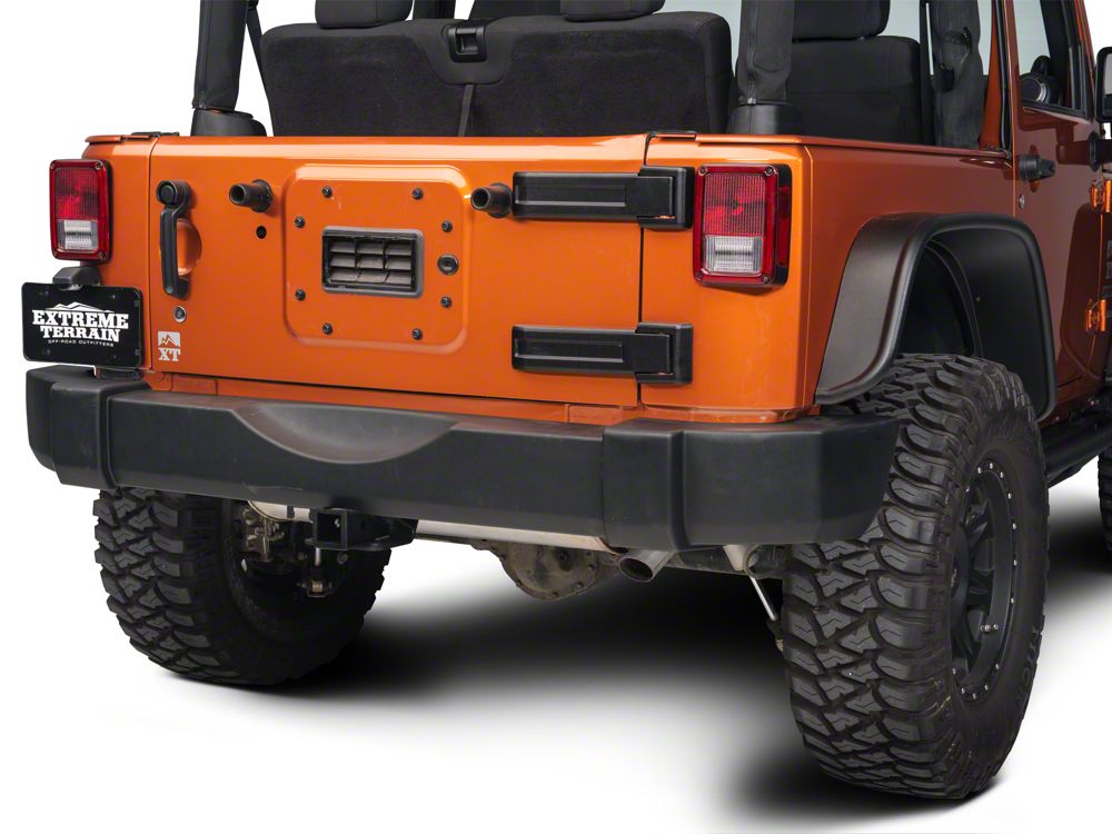 RedRock Hitch; Textured Black (07-18 Jeep Wrangler JK)