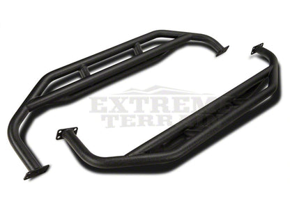 RedRock Side Armor; Textured Black (87-06 Jeep Wrangler YJ & TJ, Excluding Unlimited)