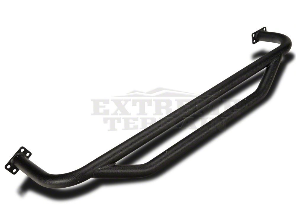 RedRock Rocker Guards; Textured Black (87-06 Jeep Wrangler YJ & TJ, Excluding Unlimited)