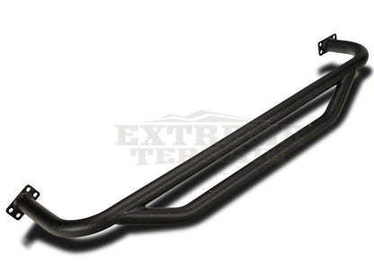 RedRock Rocker Guards; Textured Black (87-06 Jeep Wrangler YJ & TJ, Excluding Unlimited)