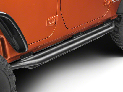 RedRock Side Armor; Textured Black (07-18 Jeep Wrangler JK 4-Door)