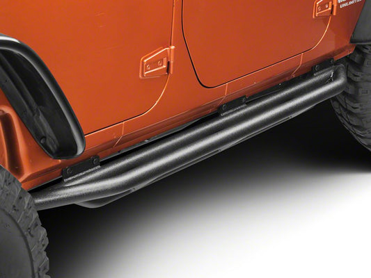 RedRock Side Armor; Textured Black (07-18 Jeep Wrangler JK 4-Door)