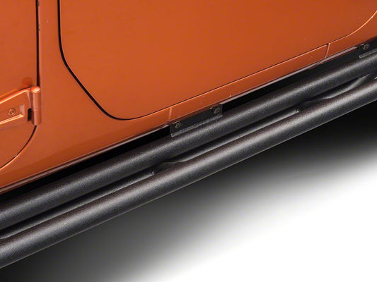 RedRock Side Armor; Textured Black (07-18 Jeep Wrangler JK 4-Door)