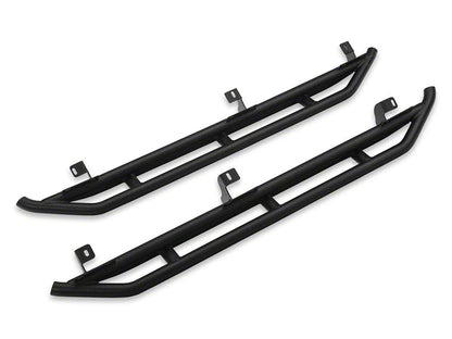 RedRock Side Armor; Textured Black (07-18 Jeep Wrangler JK 4-Door)