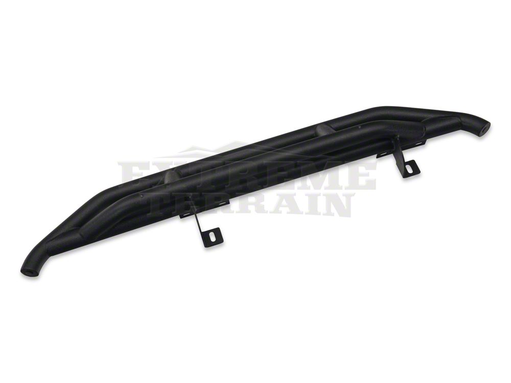 RedRock Side Armor; Textured Black (07-18 Jeep Wrangler JK 2-Door)