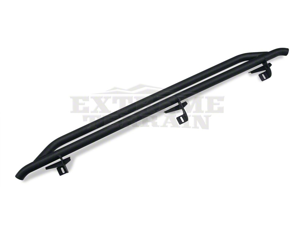 RedRock Rocker Guards; Textured Black (07-18 Jeep Wrangler JK 4-Door)