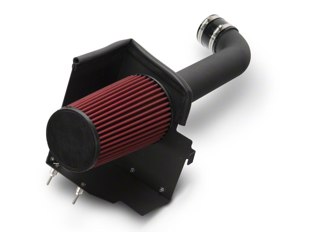 RedRock Cold Air Intake; Black Wrinkle (12-18 3.6L Jeep Wrangler JK)