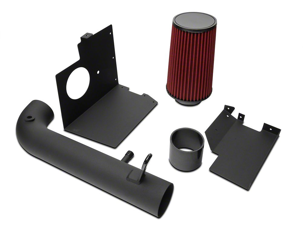 RedRock Cold Air Intake; Black Wrinkle (12-18 3.6L Jeep Wrangler JK)