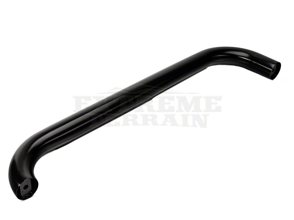 RedRock 3-Inch Round Side Step Bars; Semi-Gloss Black (87-06 Jeep Wrangler YJ & TJ, Excluding Unlimited)