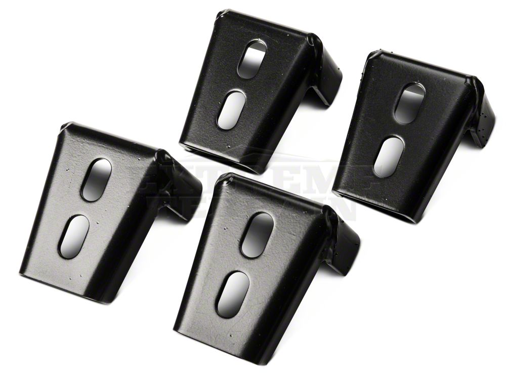 RedRock 3-Inch Round Side Step Bars; Semi-Gloss Black (87-06 Jeep Wrangler YJ & TJ, Excluding Unlimited)