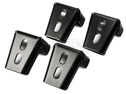 RedRock 3-Inch Round Side Step Bars; Semi-Gloss Black (87-06 Jeep Wrangler YJ & TJ, Excluding Unlimited)