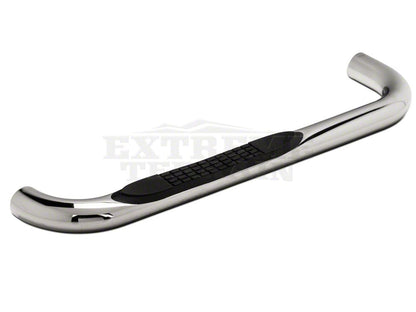 RedRock 3-Inch Round Side Step Bars; Stainless Steel (87-06 Jeep Wrangler YJ & TJ, Excluding Unlimited)