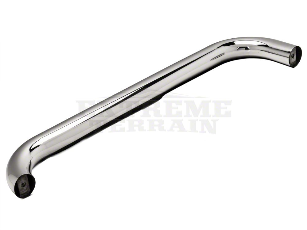 RedRock 3-Inch Round Side Step Bars; Stainless Steel (87-06 Jeep Wrangler YJ & TJ, Excluding Unlimited)