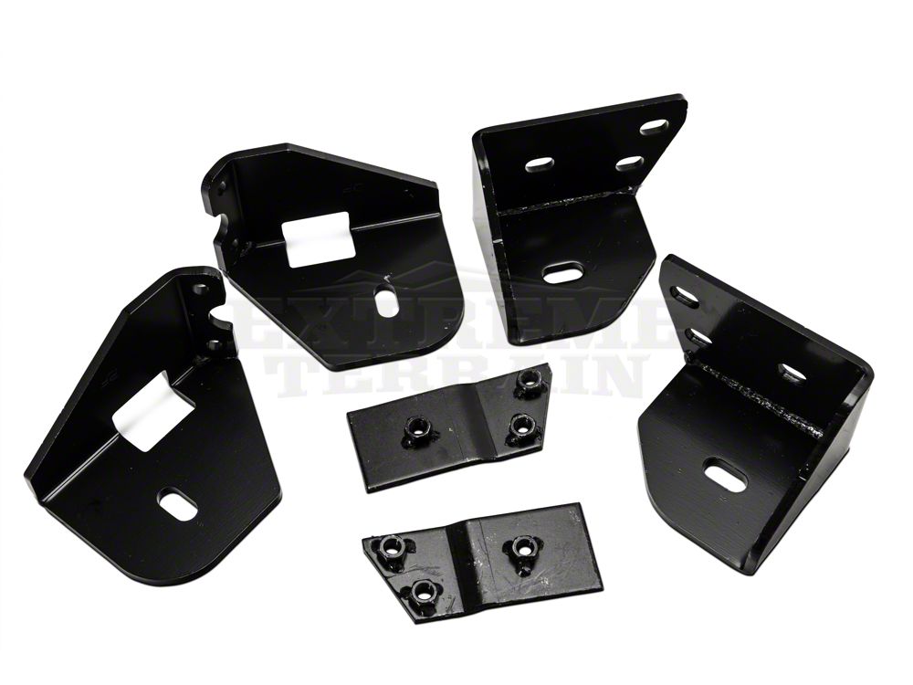 RedRock 3-Inch Side Step Bars; Textured Black (04-06 Jeep Wrangler TJ Unlimited)