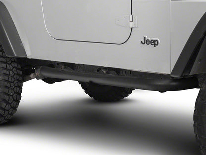 RedRock 3-Inch Side Step Bars; Textured Black (04-06 Jeep Wrangler TJ Unlimited)